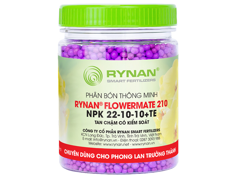 Phân bón thông minh tan chậm rynan 210 npk 22-10-10+te - 150g