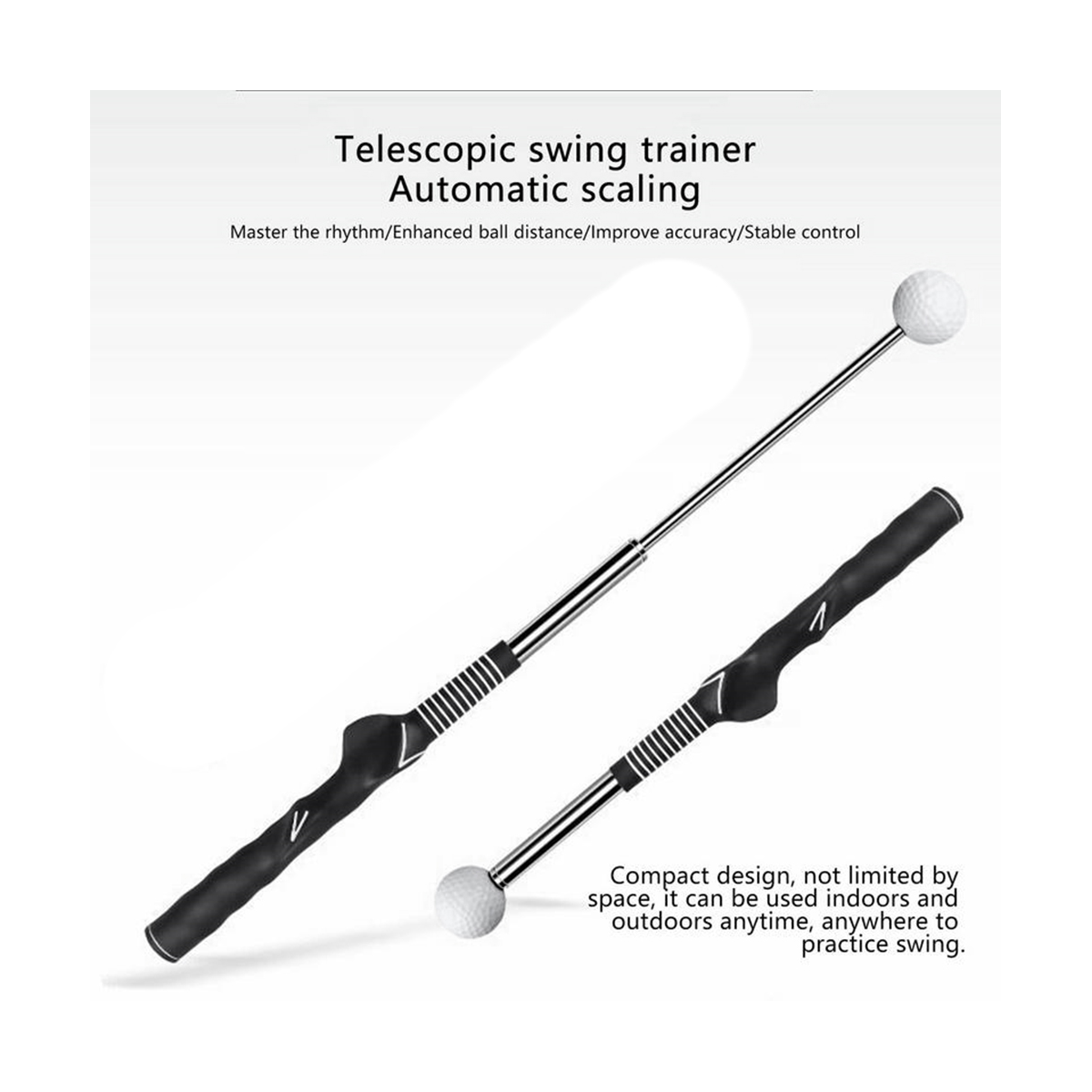 Golf Swing Practice Stick Telescopic Golf Swing Trainer Golf Swing Master Training Aid Golf Practice Posture Corrector