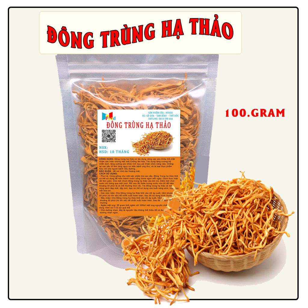 ĐÔNG TRÙNG HẠ THẢO 100GRAM