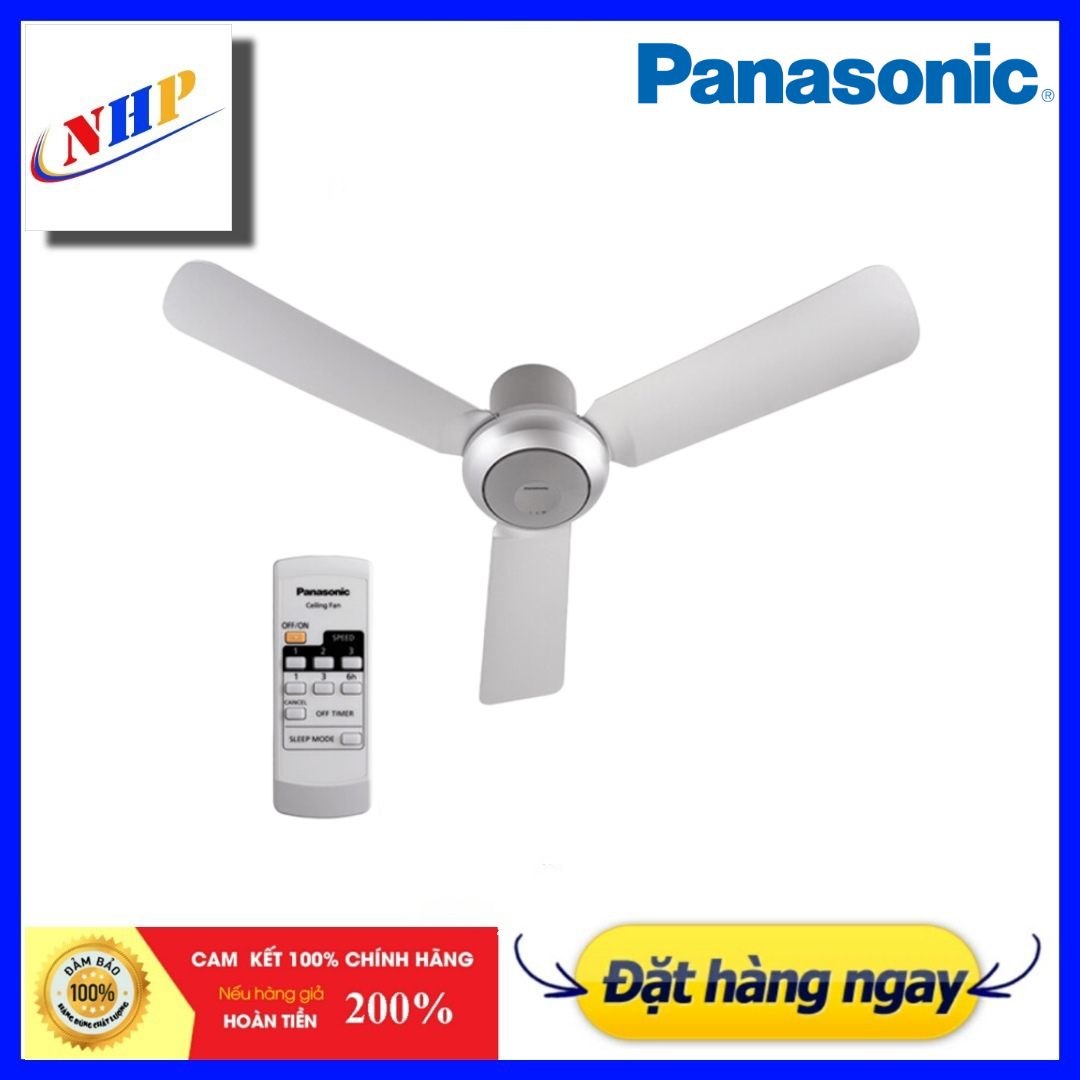 [HCM] Quạt trần 3 cánh Panasonic F-48CZL (TI 14CM LẮP CHO TRẦN THẤP )