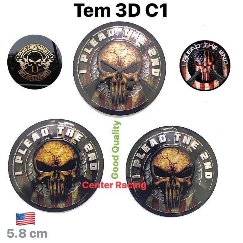 Tem nhôm logo mẫu C1 HT CENTER