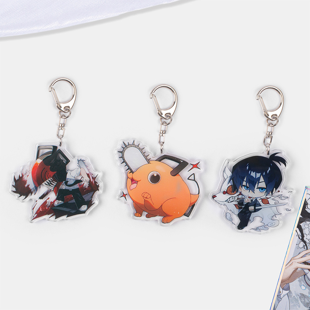 Móc khóa mica anime Chainsaw Man (Loại cao cấp - Hình in ép giữa 2 mặt mica) [T69 Shop]