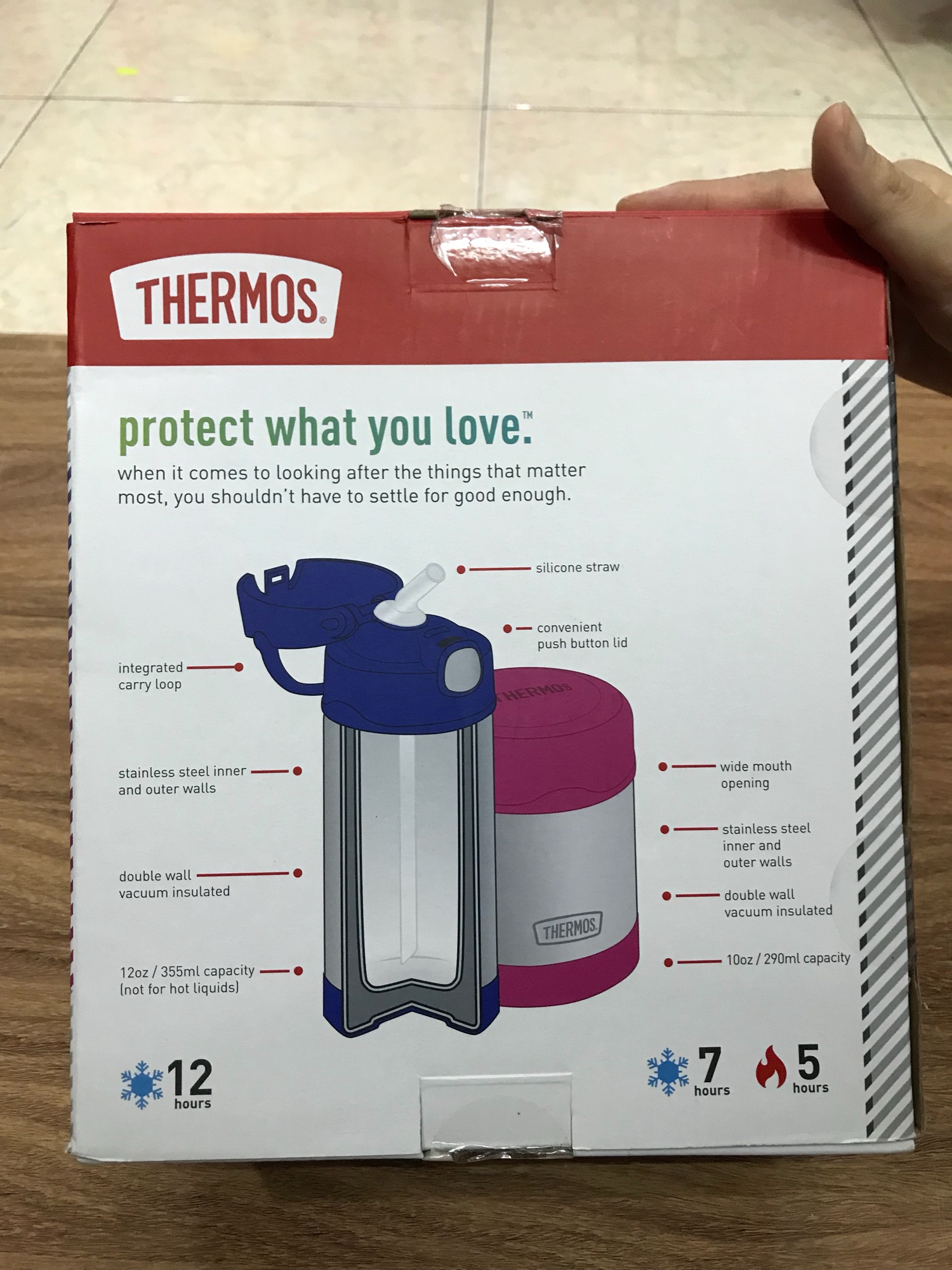 Bộ bình nước và đựng thức ăn giữ nhiệt Thermos