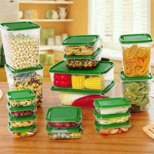 Hộp đựng thực phẩm 17 món chất liệu nhựa PP an toàn cao cấp  đựng thức ăn, rau củ, thịt cá, trái cây, gia vị cao cấp
