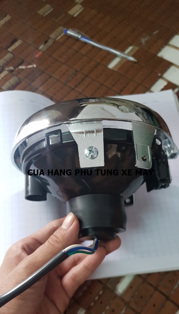 Pha đèn gắn xe Cub đời mới bền, đẹp