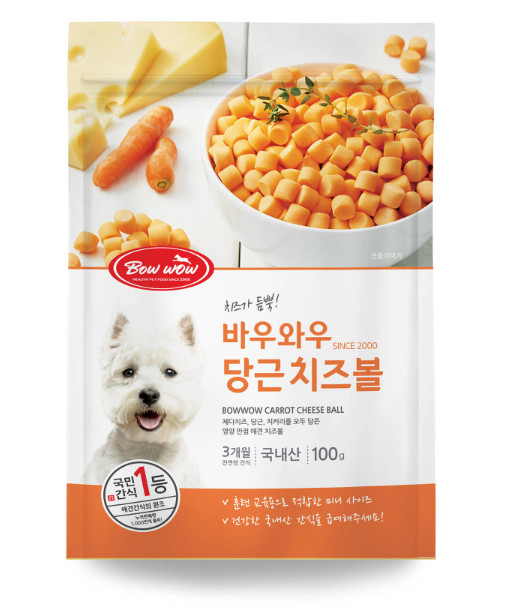 Bánh thưởng phô mai viên mềm bowwow cho chó 100g -
