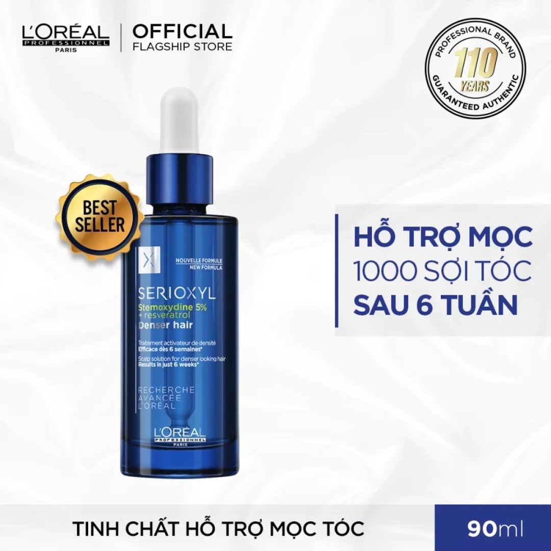 Tinh Chất L'Oréal Professionnel Kích Thích Mọc Tóc 90ml Serioxyl Denser Hair