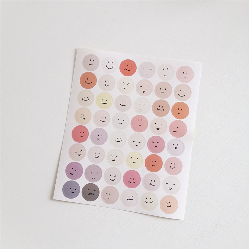 Bảng Sticker Chấm tròn mặt cười đáng yêu