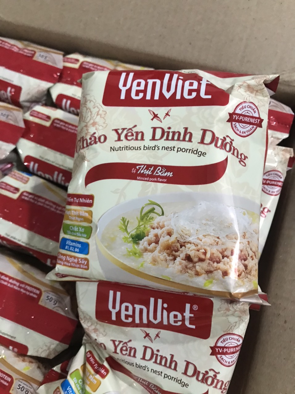Combo 5 gói Cháo Yến Việt vị thịt bằm (1 gói 50g)