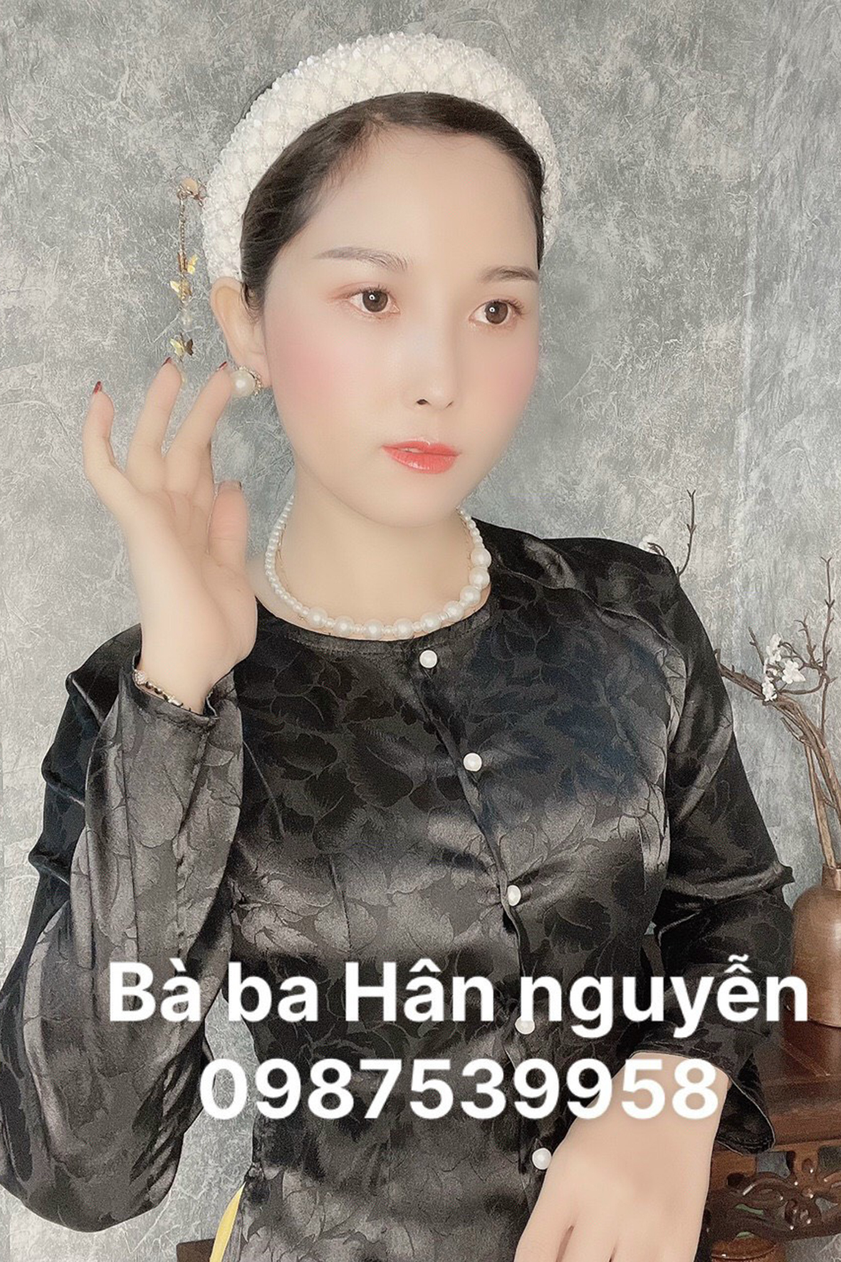 (Áo Lẻ) Áo Bà Ba Gấm Lá