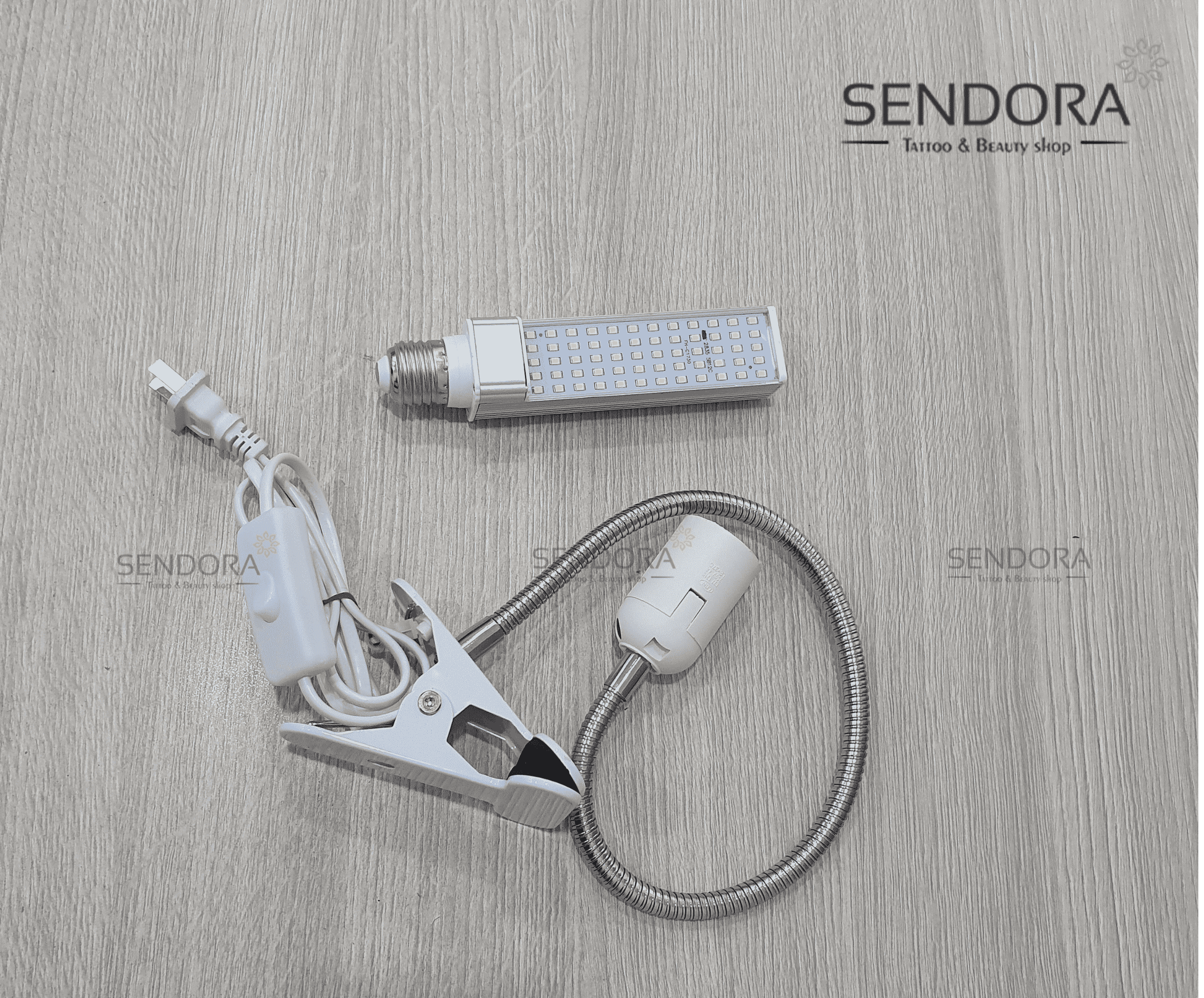 [HCM]Đèn nối mi làm nail kẹp bàn bóng LED