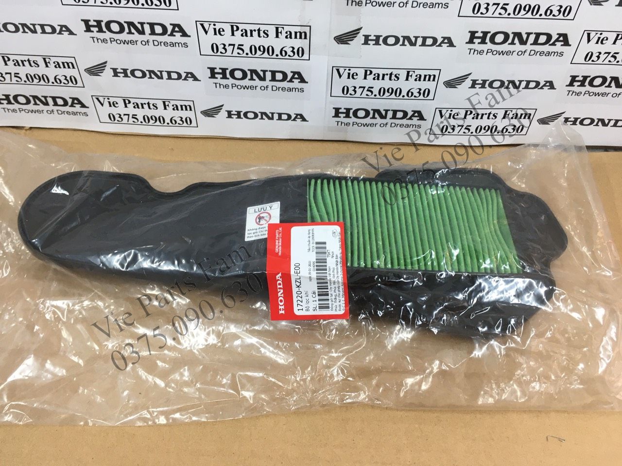 Lọc Gió Vision 2012, Vision 2013 (Vision đời đầu), hàng din Honda mới 100%