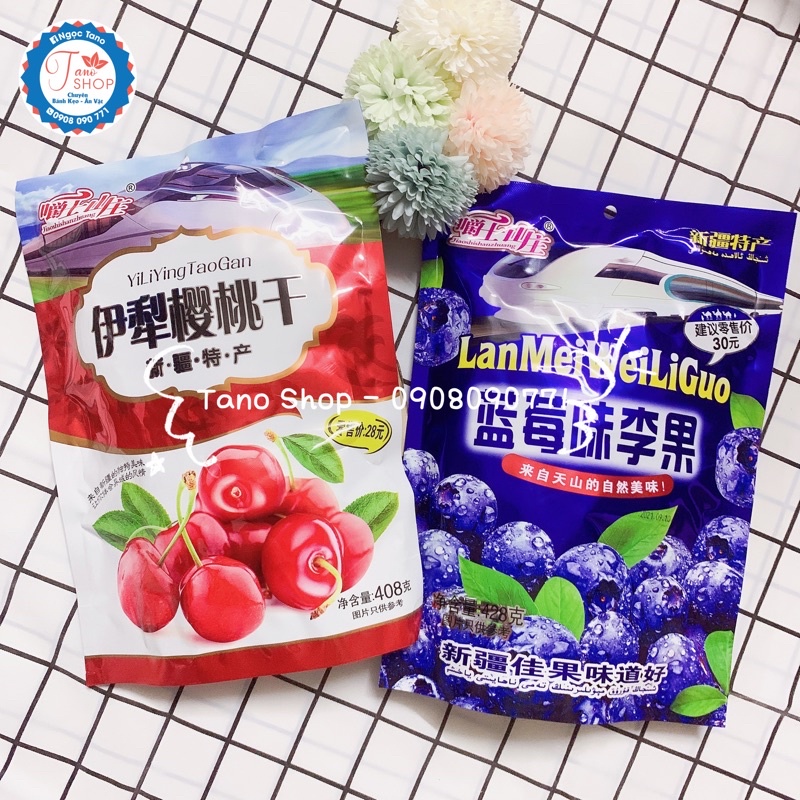 Ô mai cherry, việt quất Đài Loan 408g