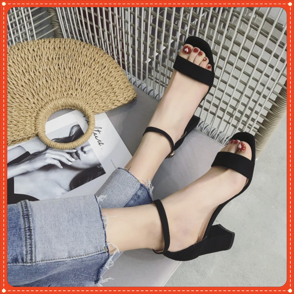 Sandal kiểu dáng basic cao 5cm thanh lịch mã SHS1
