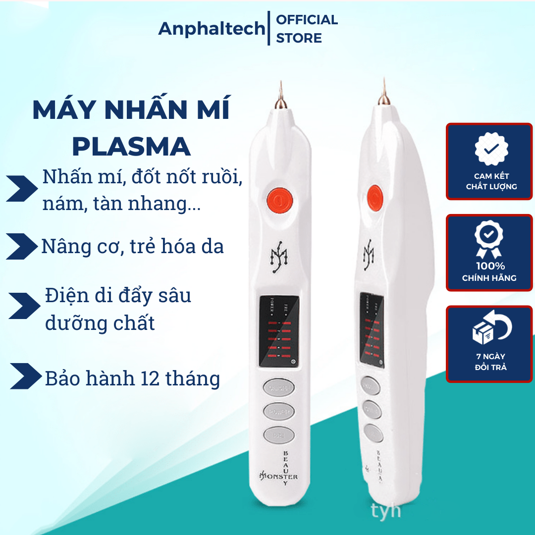 Máy Plasma Nhấn Mí, Đốt Nốt Ruồi, Mụn Thịt, Nám Tàn Nhang