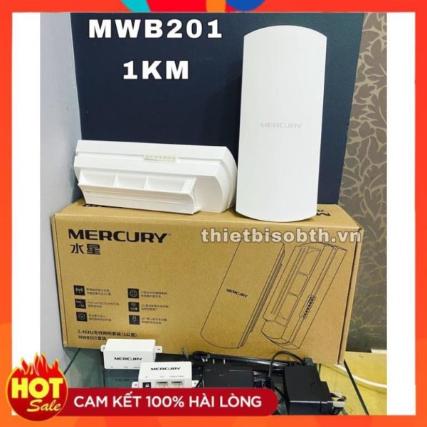 Bảng giá [Hàng Xịn] Thiết bị thu phát wifi không dây Mercury B201 & B505 kéo wifi khoảng cách 1KM tới 5KM Phong Vũ
