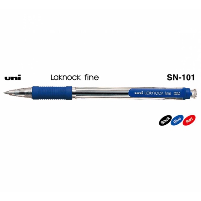Bút bi bấm Uni-ball Laknock Fine SN-101 (0.7 mm )