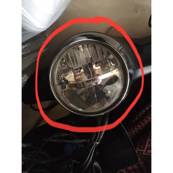 Vành đèn pha tròn xe điện Vespa