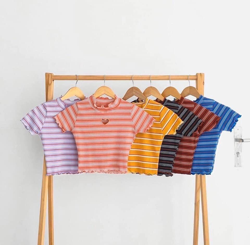 [HCM]Áo croptop khoét tim
