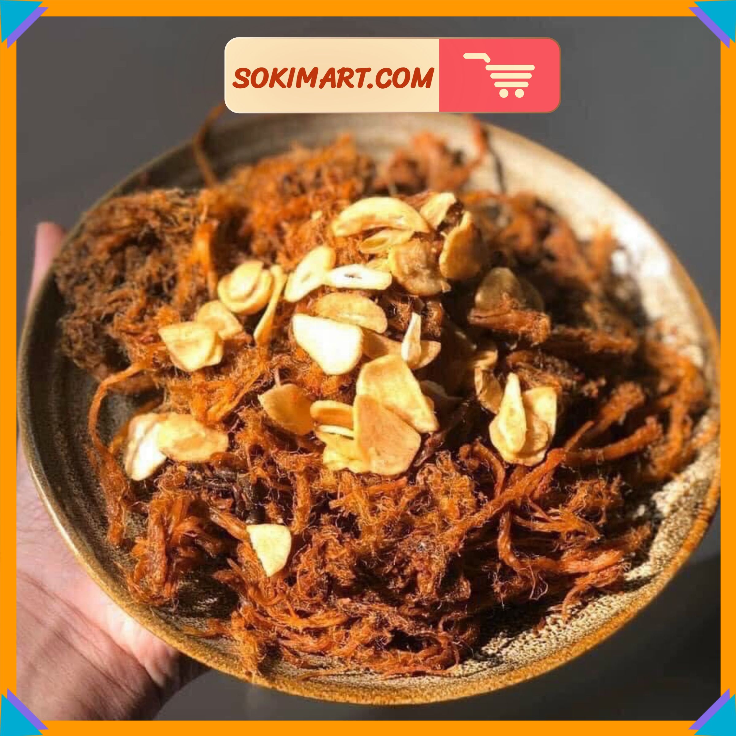 Khô heo cháy tỏi - 300g