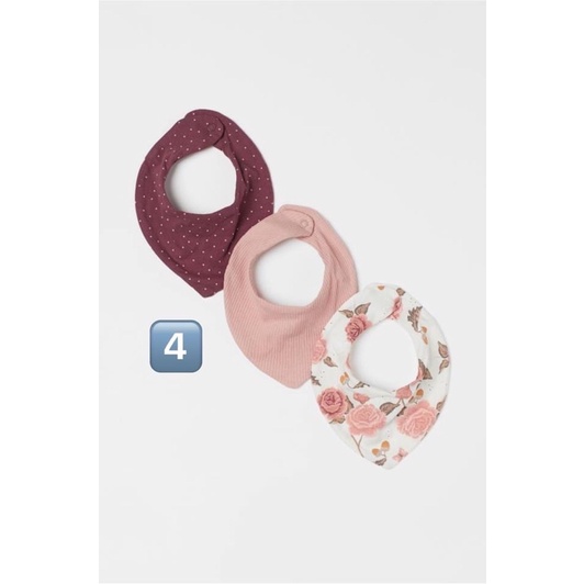 Set 3 Yếm HM AUTH yếm cổ cho bé