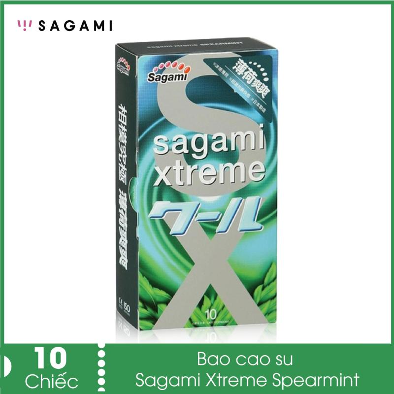 Bao cao su gân dọc hương bạc hà Sagami nhập khẩu