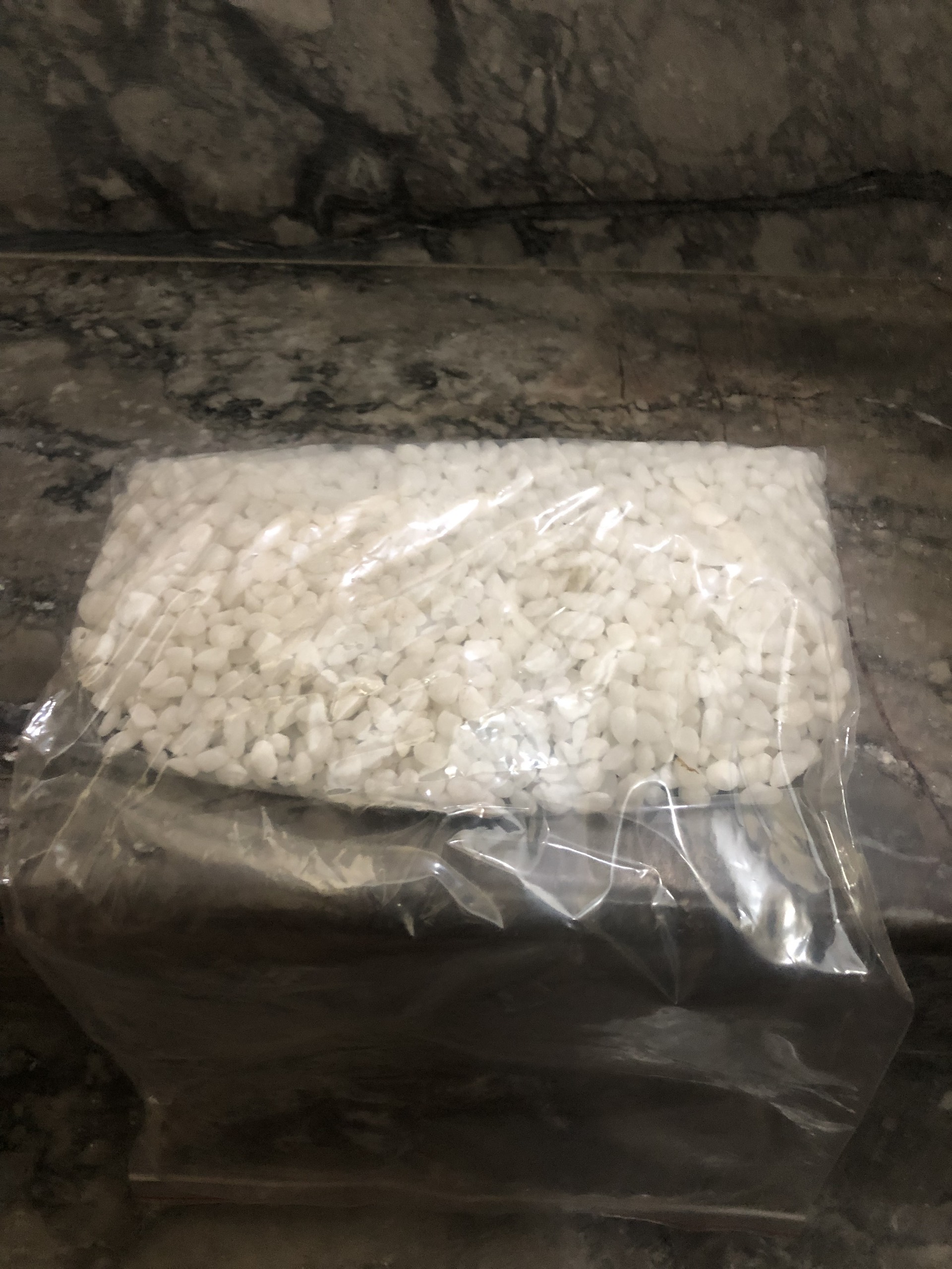 5kg of White Stone Gravel for Garden and Interior Plant Decoration