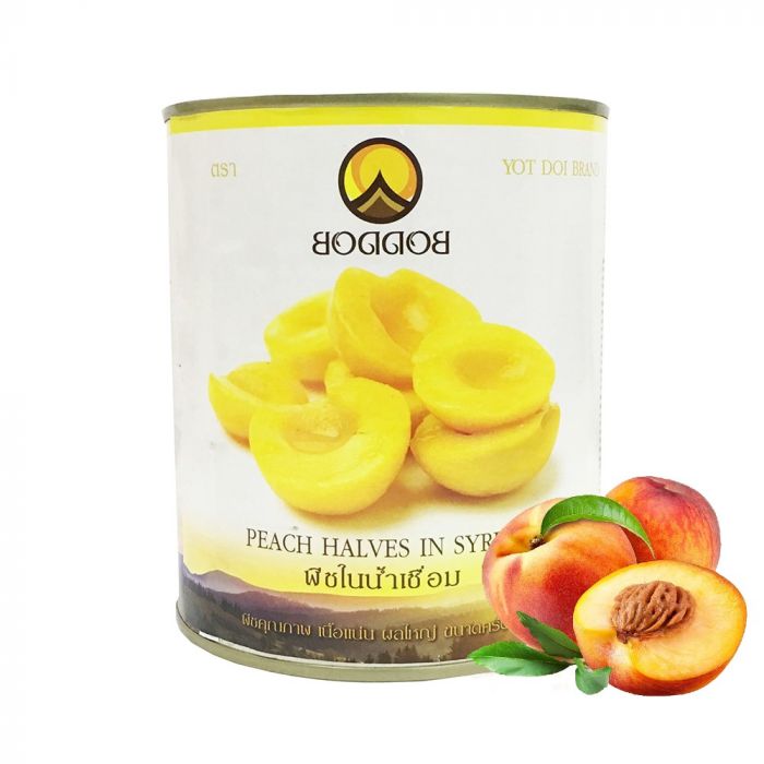 Đào ngâm Thái Boddob - Lon 820gr