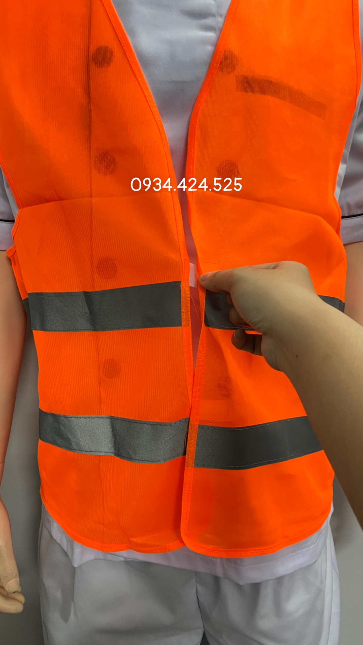 [HCMC] blue reflective engineer safety vest