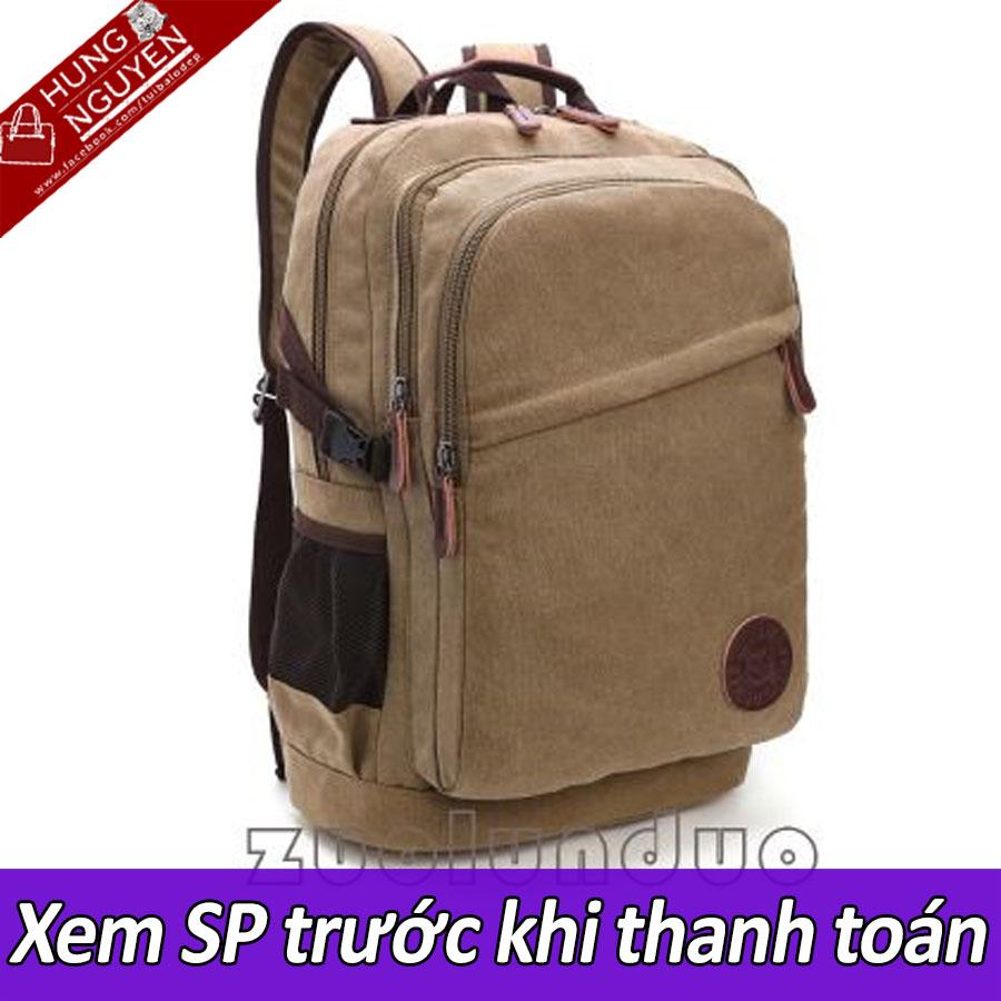 Balo Nam vải Bố Canvas cao cấp 2019
