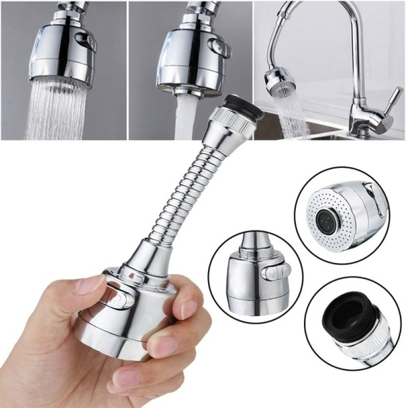 Đầu vòi nước rửa chén (cổ mềm hoặc cổ cứng) - đầu chén tăng áp cho vòi rửa chén