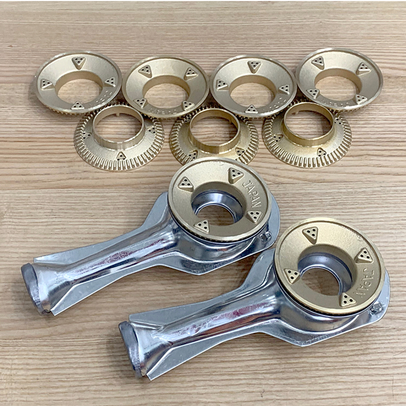 Điếu inox + Đầu Đốt sen chia lửa bếp gas chén đồng - -