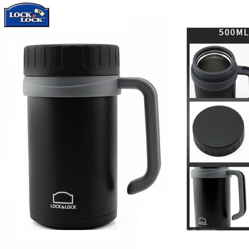 (HCM) CA, CỐC GIỮ NHIỆT 500ML LOCK&LOCK Đen, Đỏ- LHC9002