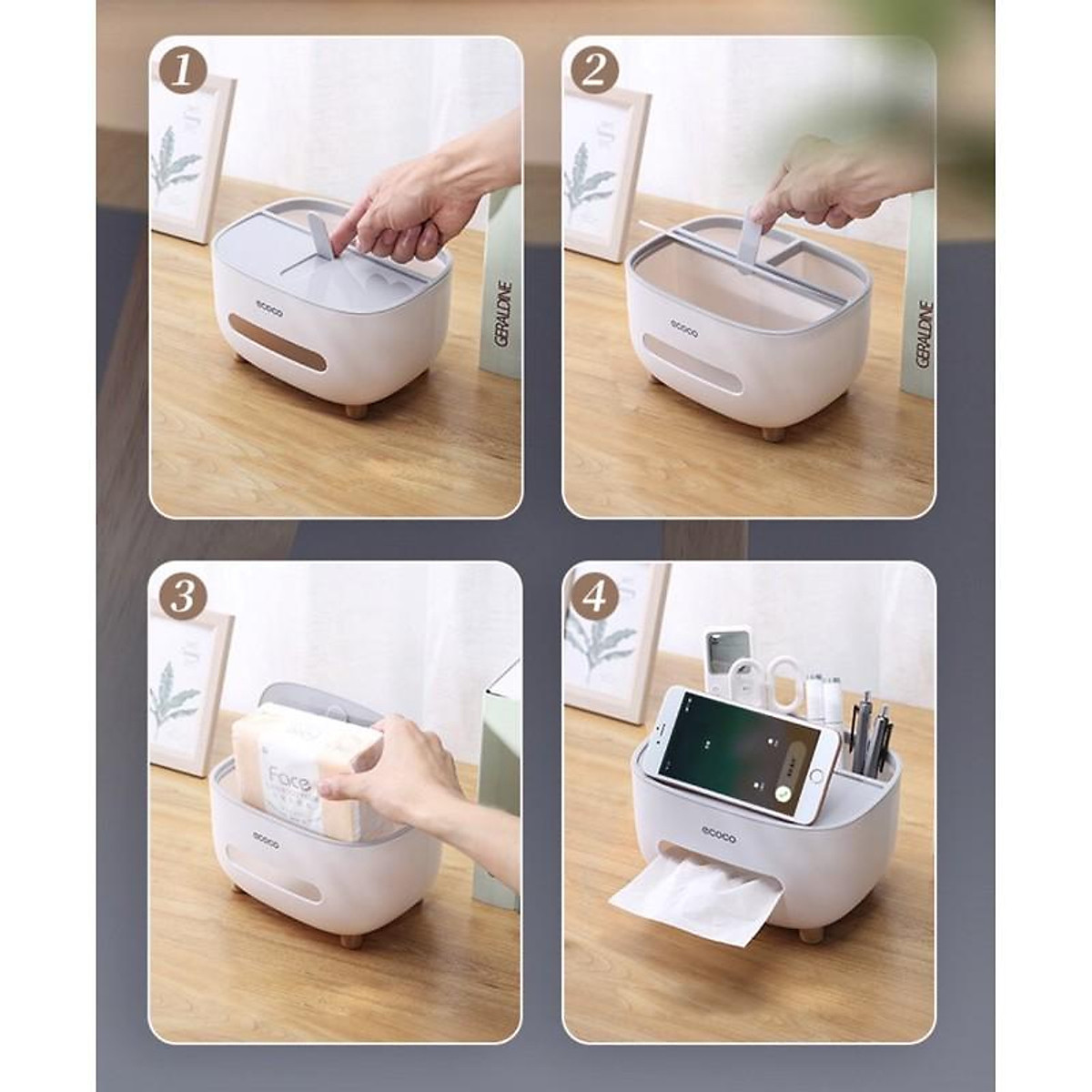 Hộp Đựng Khăn Giấy Đa Năng Ecoco 2009