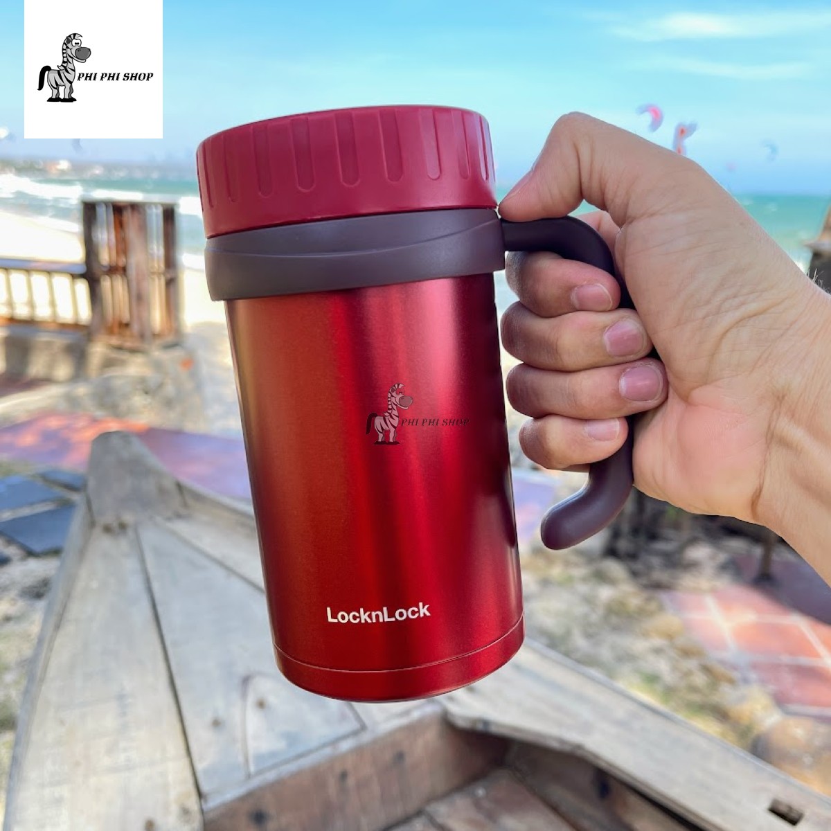 [HCM]Ly giữ nhiệt LocknLock Basic Table Mug 500ml LHC9002 nắp vặn kín tối ưu