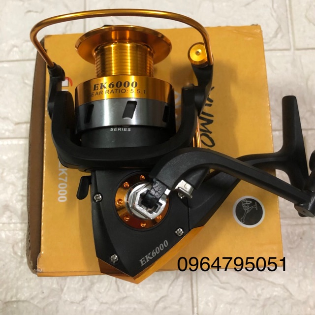 Máy câu cá yumoshi EK 3000-4000-5000-6000-7000  (cam kết đổi trả trong 2 tuần đầu)