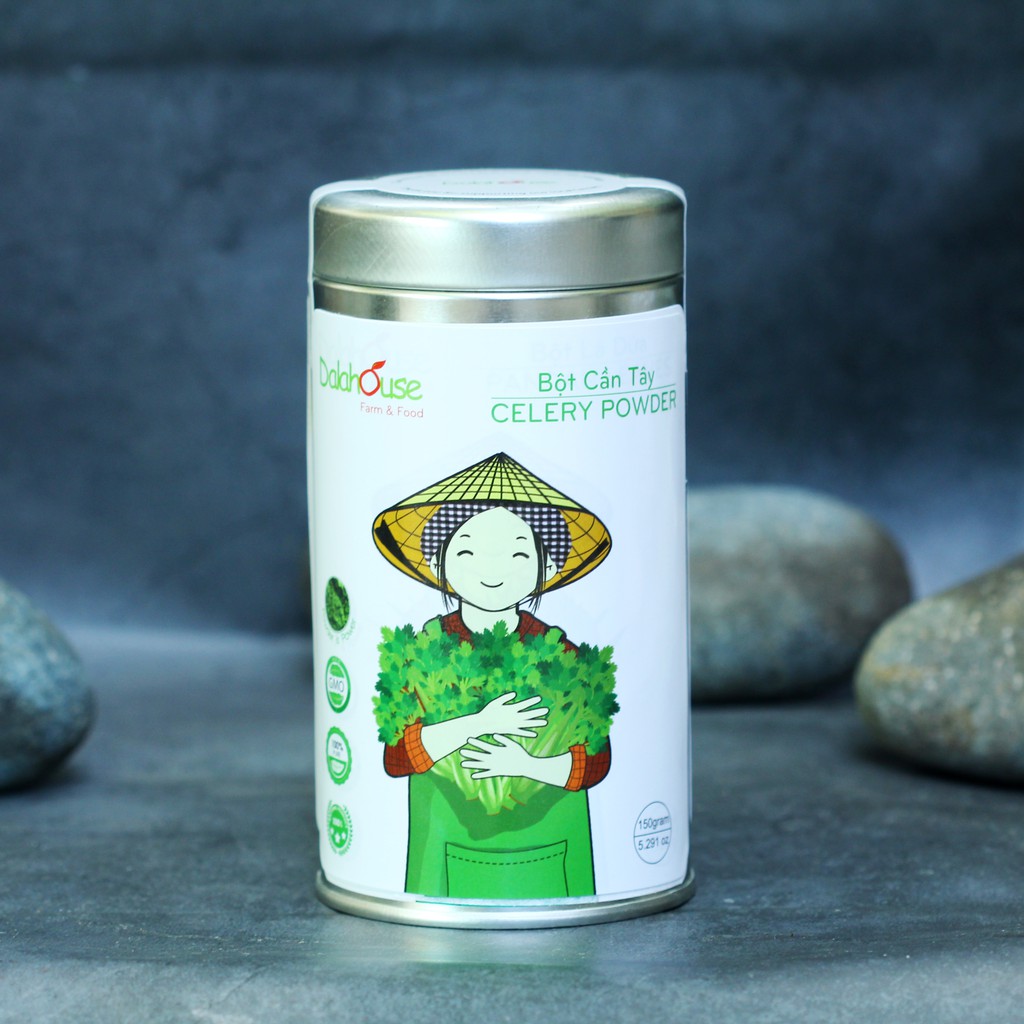 Bột Cỏ Lúa Mì DalaHouse (100% Natural Wheatgrass Powder) lon thiếc  150 gram