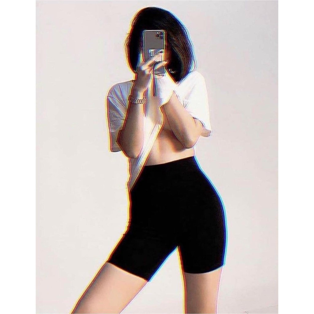 Quần Legging Lửng Nữ - Short Ngố Cạp Chun Chất Liệu Co Giãn, Mềm Mịn