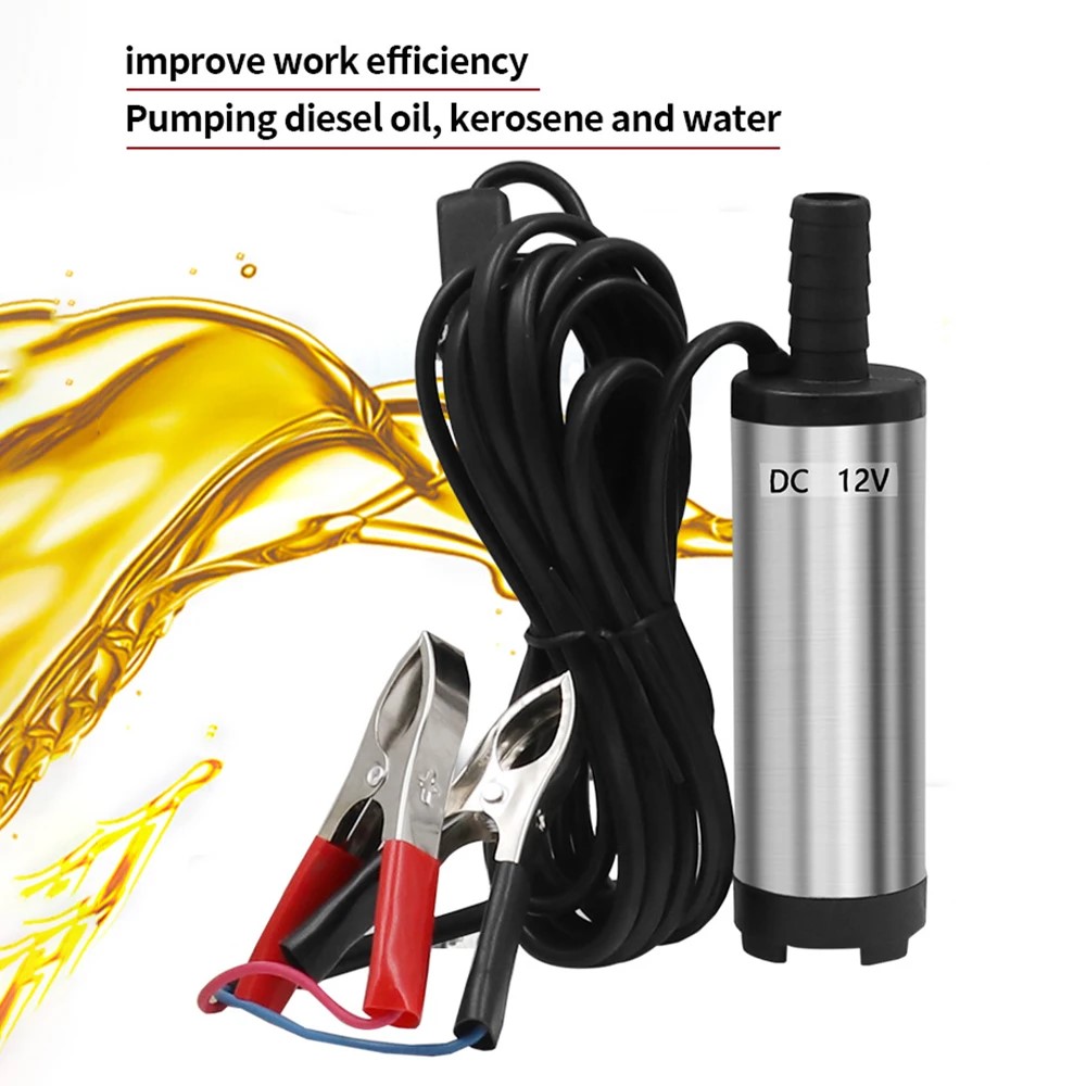 Máy Bơm Chìm Bơm Dầu Bơm Nước Mini 12V 24v
