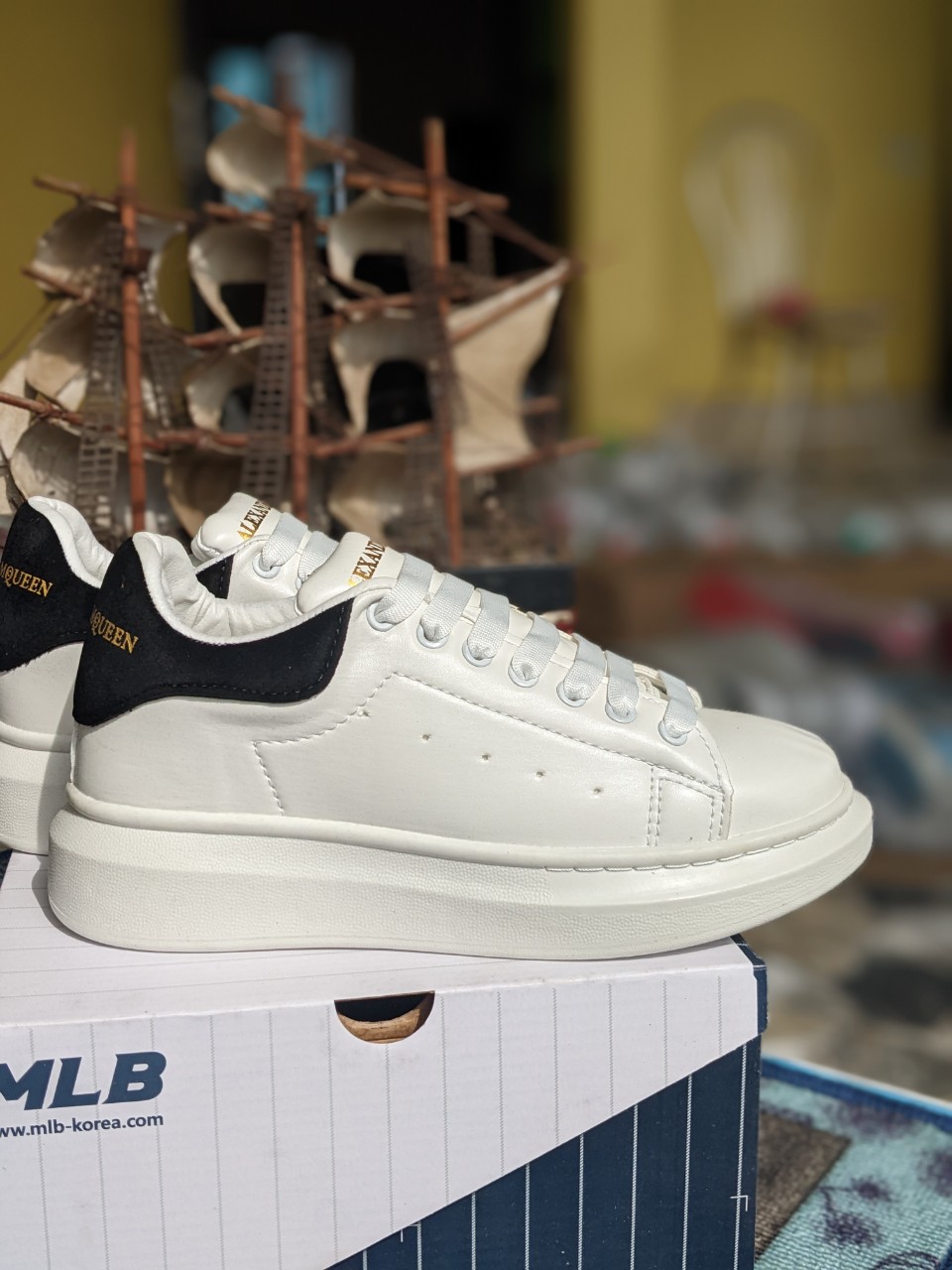 Giày MC Queen gót đen Chất lượng Rep 11 nam nữ Full Size 36-43