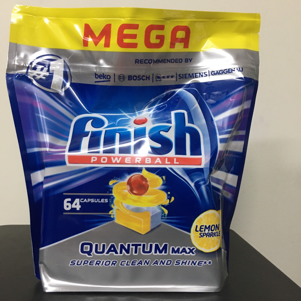 Viên rửa chén Finish Quantum 64 Viên , 60 viên