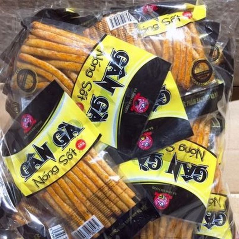 Bánh snack gân gà nóng sốt - 5 gói
