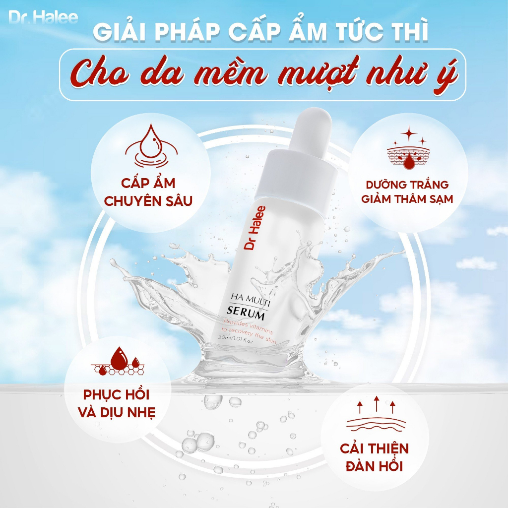 Combo Phục Hồi Dưỡng Trắng Toàn Diện (Serum Ha Multin & Kem Face Ruby Lựu Đỏ Ngày Đêm)