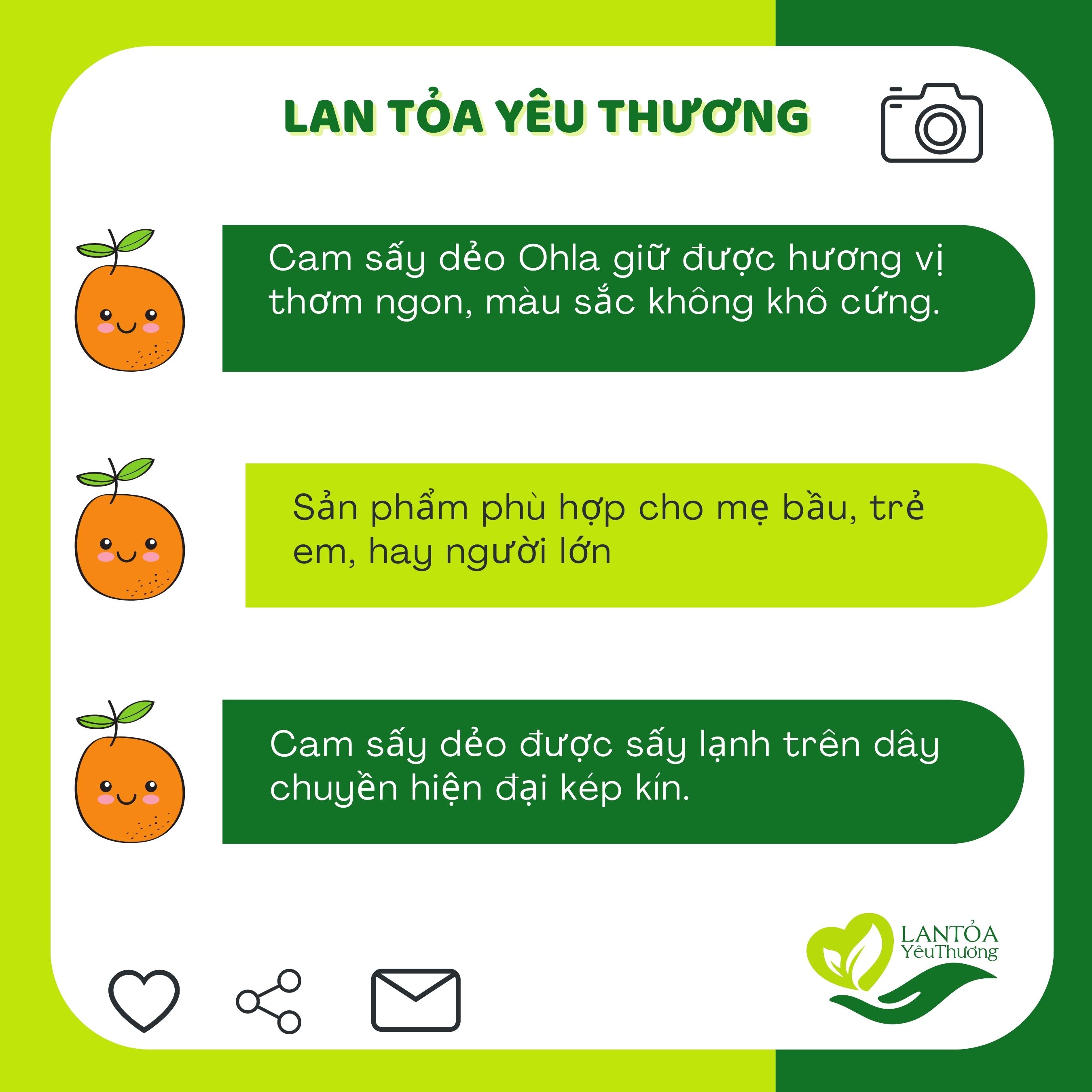Cam sấy dẻo Ohla 100g
