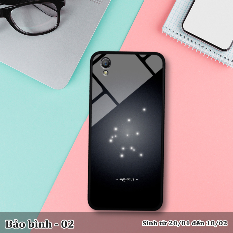 Ốp kính Oppo A37 in cung hoàng đạo