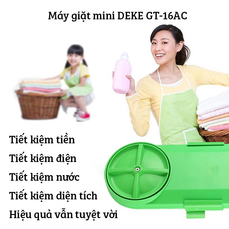 Máy giặt mini tại xô DEKE GT-16AC có hẹn giờ và đảo chiều