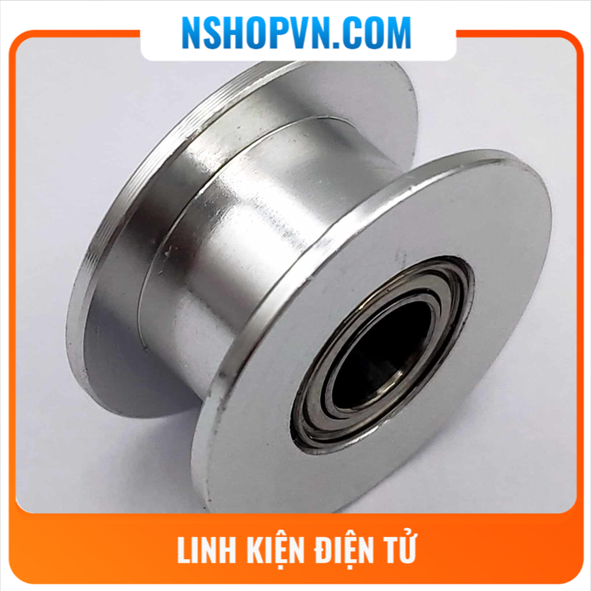 Puly căng đai GT2 trơn trục 5mm (tương ứng 20 răng)