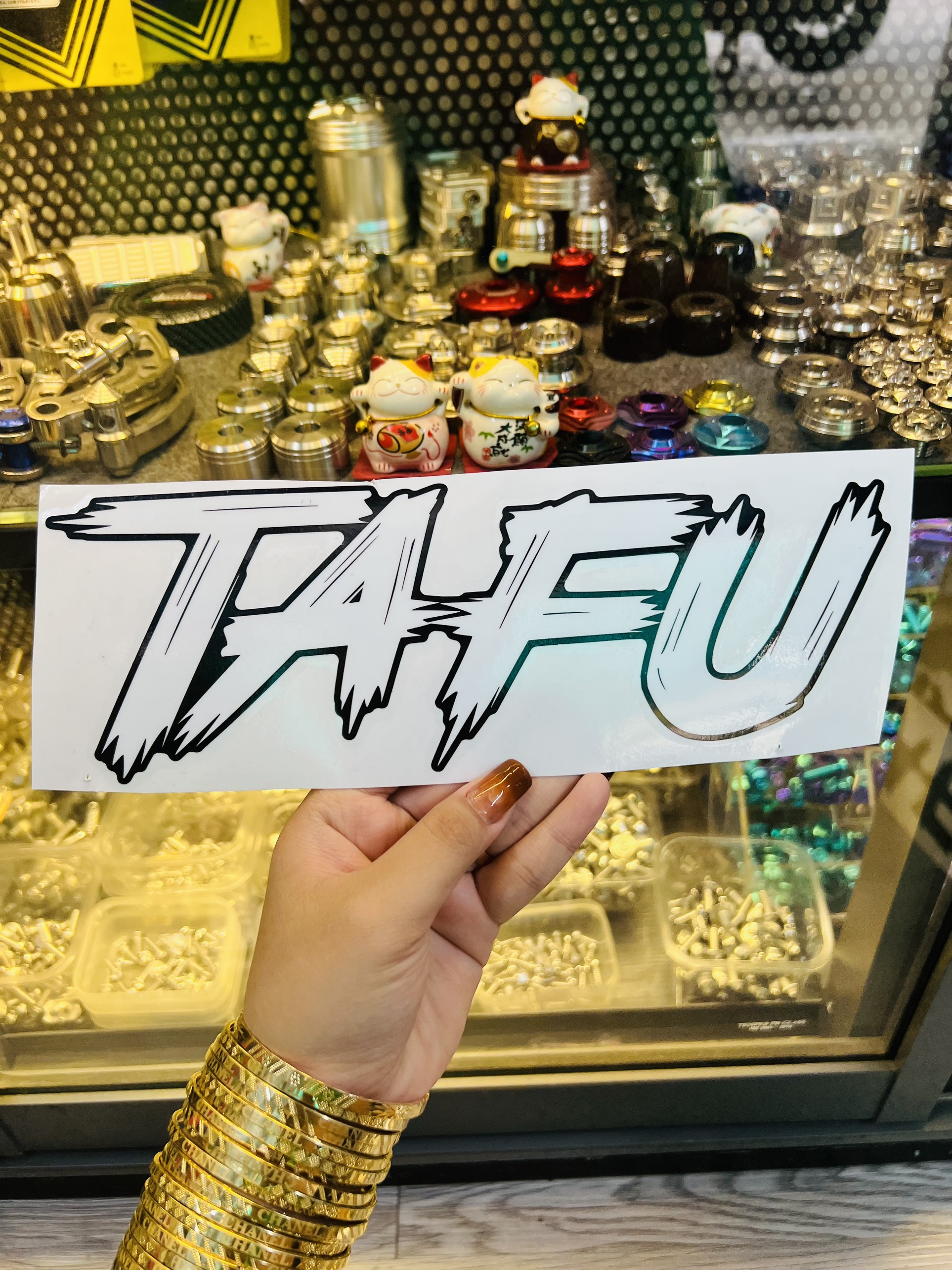 Tem Dán Chữ TaFu 25cm [ Lột sill được ]