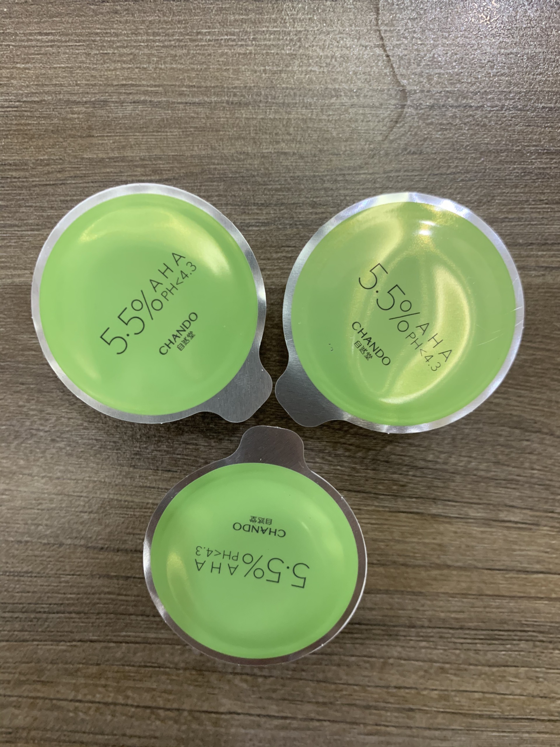 Set 3 hũ mặt nạ Chando axit trái cây aha 5.5%