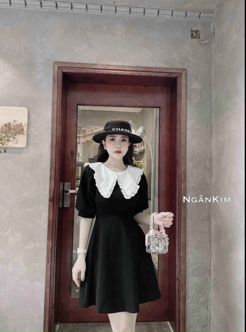 Đầm Xòe Tiểu Thư Phong Cách Vintage Hot Trend Mới TTSA0750